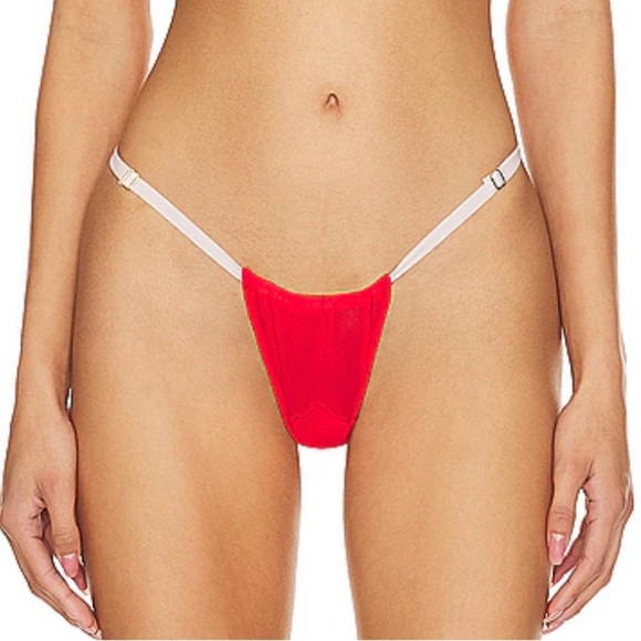 We are HAH 2 A T String panty blood orange O/S - Picture 1 of 5